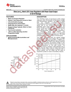 TPS797285DCKT datasheet  